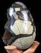 Septarian Dragon Egg Geode - Crystal Filled #40899-2